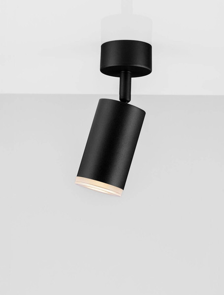 Nova Luce Deckenleuchte Mao GU10 IP44 Schwarz Aluminium Ø5,5cm 9011414