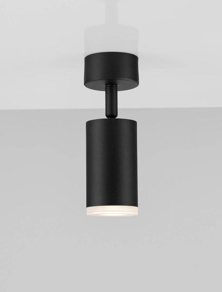 Nova Luce Deckenleuchte Mao GU10 IP44 Schwarz Aluminium Ø5,5cm 9011414