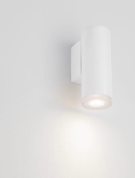 Nova Luce Wandleuchte Mao GU10 IP44 Weiß Aluminium Ø5,5cm 9011423