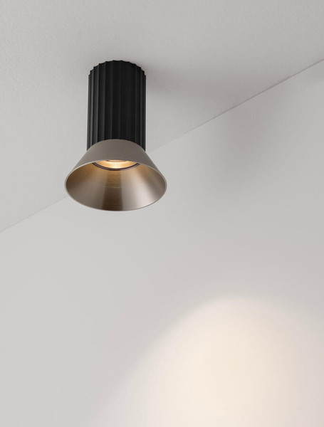 Nova Luce Deckenleuchte Luvia GU10 Bronze Schwarz Aluminium Ø10cm 9011439