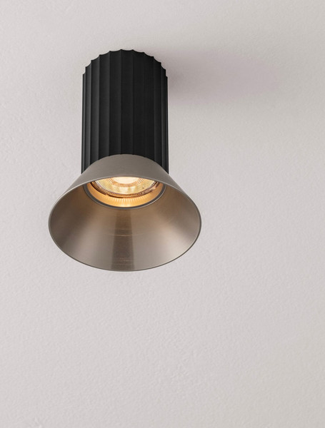 Nova Luce Deckenleuchte Luvia GU10 Bronze Schwarz Aluminium Ø10cm 9011439