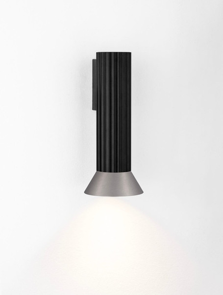 Nova Luce Wandleuchte Luvia GU10 Bronze Schwarz Aluminium Ø10cm 9011445