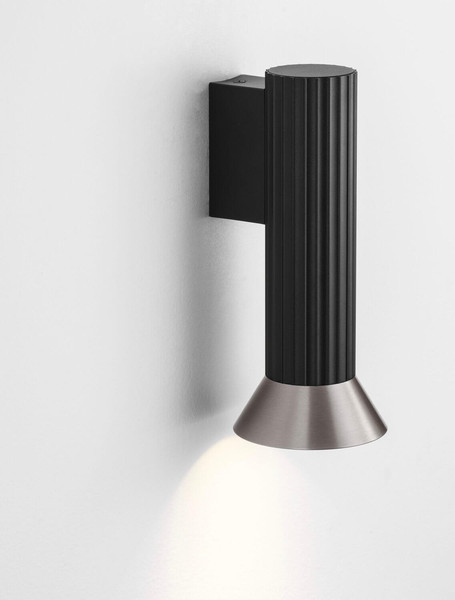 Nova Luce Wandleuchte Luvia GU10 Bronze Schwarz Aluminium Ø10cm 9011445