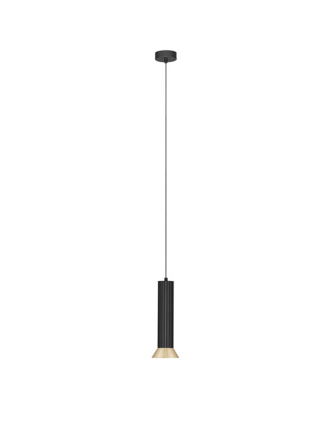 Nova Luce Pendelleuchte Luvia GU10 Gold Schwarz Aluminium Ø10cm 9011446