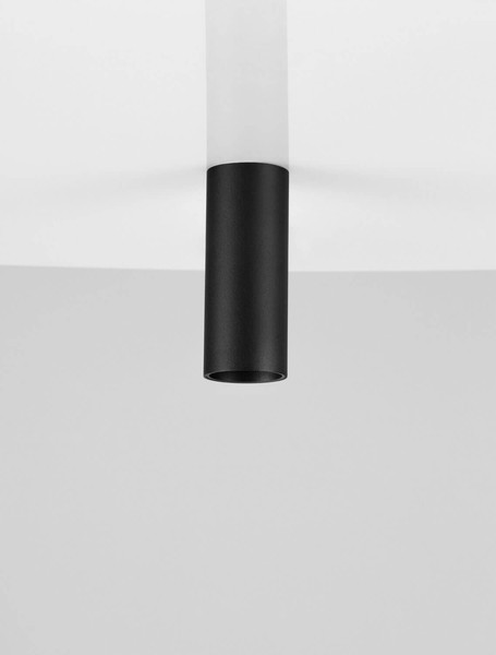 Nova Luce Deckenleuchte Mor GU4 Schwarz Aluminium Ø4cm 9011452