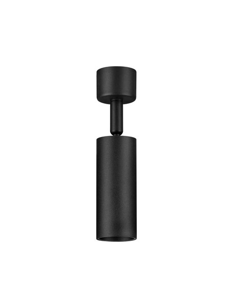 Nova Luce Deckenleuchte Mor schwenkbar GU10 Schwarz Aluminium Ø4cm 9011456