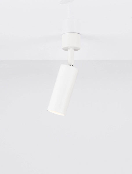 Nova Luce Deckenleuchte Mor schwenkbar GU10 Weiß Aluminium Ø4cm 9011457