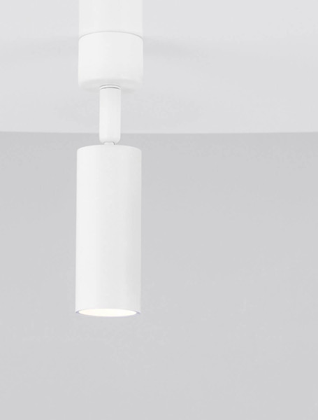 Nova Luce Deckenleuchte Mor schwenkbar GU10 Weiß Aluminium Ø4cm 9011457