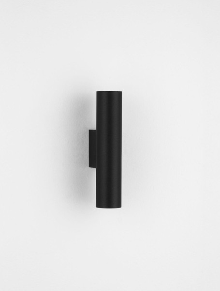 Nova Luce Wandleuchte Mor 2-flammig 2xGU10 Schwarz Aluminium Ø4cm 9011458