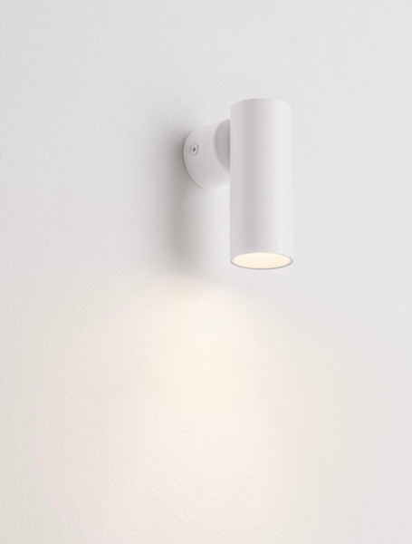 Nova Luce Wandleuchte Mor schwenkbar GU10 Weiß Aluminium Ø4cm 9011461