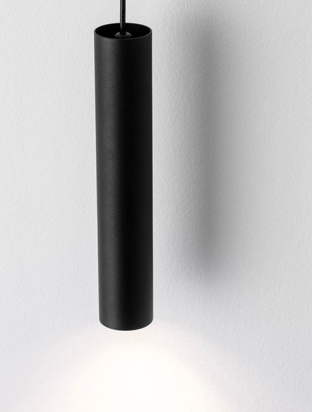 Nova Luce Pendelleuchte Mor GU10 Schwarz Aluminium Ø4cm 9011462