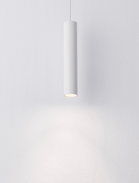 Nova Luce Pendelleuchte Mor GU10 Weiß Aluminium Ø4cm 9011463