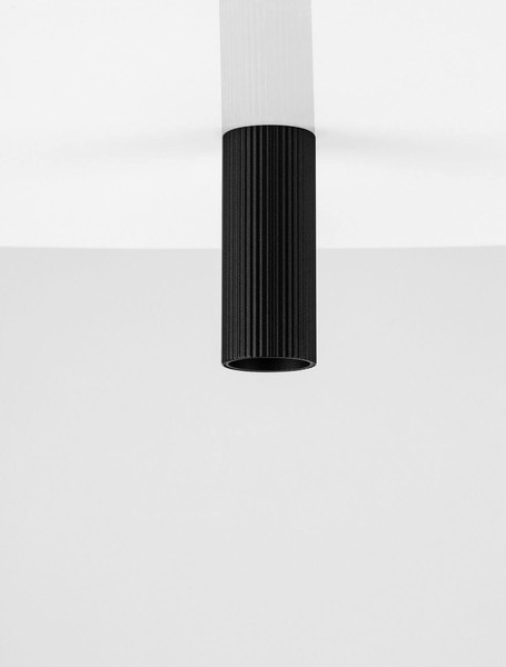 Nova Luce Deckenleuchte Comet GU4 Schwarz Aluminium Ø4cm 9011464