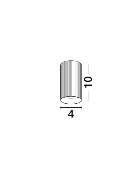 Nova Luce Deckenleuchte Comet GU4 Weiß Aluminium Ø4cm 9011465