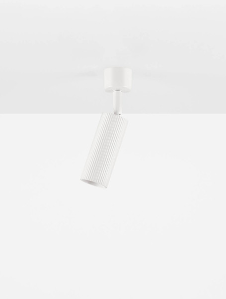 Nova Luce Deckenleuchte Comet schwenkbar GU10 Weiß Aluminium Ø4cm 9011467