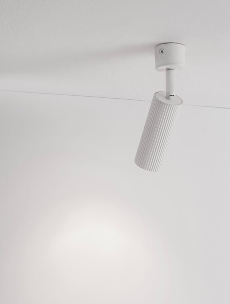Nova Luce Deckenleuchte Comet schwenkbar GU10 Weiß Aluminium Ø4cm 9011467