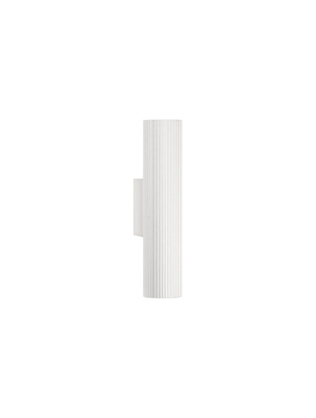 Nova Luce Wandleuchte Comet 2-flammig 2xGU10 Weiß Aluminium Ø4cm 9011469