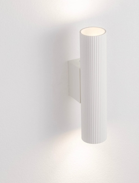 Nova Luce Wandleuchte Comet 2-flammig 2xGU10 Weiß Aluminium Ø4cm 9011469