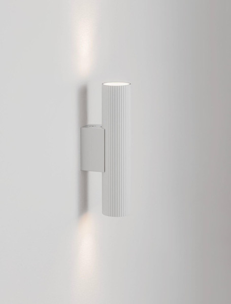 Nova Luce Wandleuchte Comet 2-flammig 2xGU10 Weiß Aluminium Ø4cm 9011469