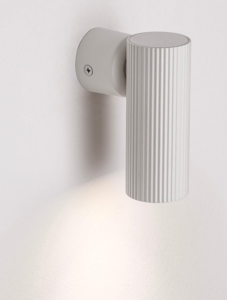Nova Luce Wandleuchte Comet schwenkbar GU10 Weiß Aluminium Ø4cm 9011471