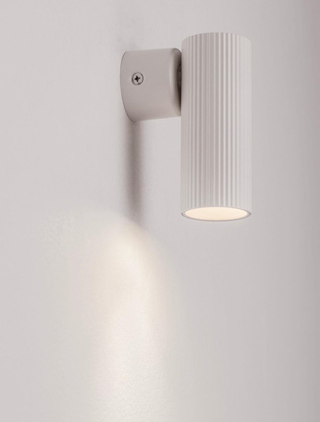 Nova Luce Wandleuchte Comet schwenkbar GU10 Weiß Aluminium Ø4cm 9011471
