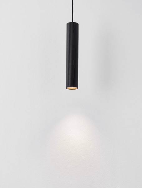 Nova Luce Pendelleuchte Comet GU10 Schwarz Aluminium Ø4cm 9011472