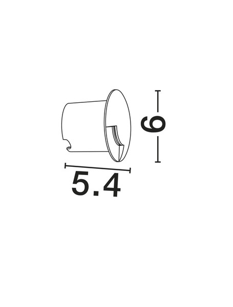 Nova Luce LED Wandeinbauleuchte Eris 1W 24lm warmweiss 3000K IP67 Schwarz Aluminium Ø5cm 9019217
