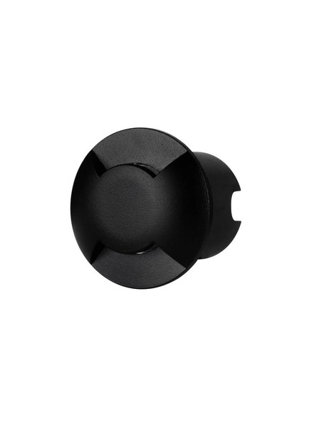 Nova Luce LED Wandeinbauleuchte Eris 1W 26lm warmweiss 3000K IP67 Schwarz Aluminium Ø5cm 9019218
