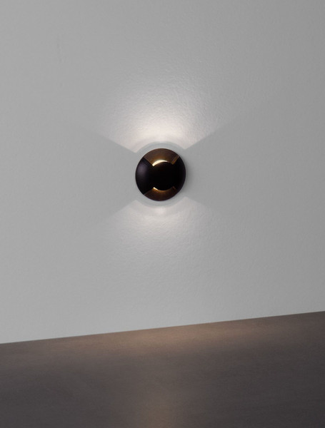 Nova Luce LED Wandeinbauleuchte Eris 1W 26lm warmweiss 3000K IP67 Schwarz Aluminium Ø5cm 9019218