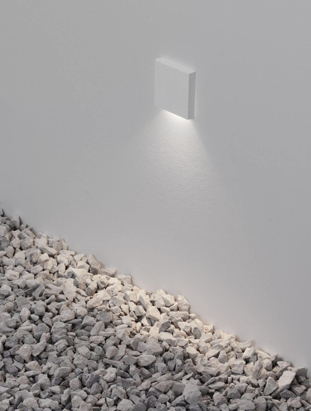 Nova Luce LED Wandeinbauleuchte Iko 1W 40lm warmweiss 3000K IP67 Weiß 9x5,5cm 9019219