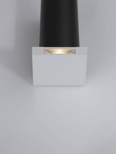 Nova Luce LED Wandeinbauleuchte Iko 1W 40lm warmweiss 3000K IP67 Weiß 9x5,5cm 9019219