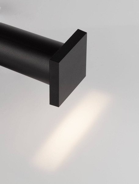 Nova Luce LED Wandeinbauleuchte Iko 1W 40lm warmweiss 3000K IP67 Schwarz 9x5,5cm 9019220