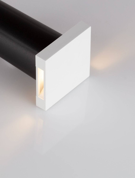 Nova Luce LED Wandeinbauleuchte Iko 1W 45lm warmweiss 3000K IP67 Weiß 9x5,5cm 9019221