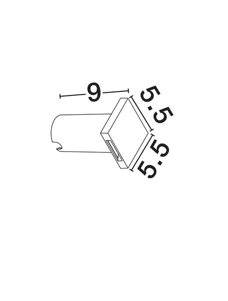 Nova Luce LED Wandeinbauleuchte Iko 1W 45lm warmweiss 3000K IP67 Weiß 9x5,5cm 9019221