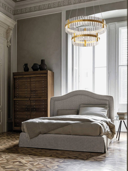 Nova Luce LED Pendelleuchte Kezo dimmbar 67W neutralweiss 3500K Platingold Glas Edelstahl Ø60cm 9019735