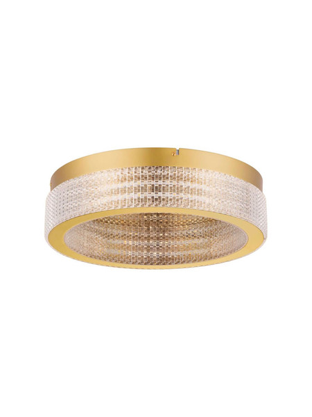 Nova Luce LED Deckenleuchte Kinara dimmbar 46W warmweiss 3000K Platingold Aluminium Edelstahl Ø40cm 9019740