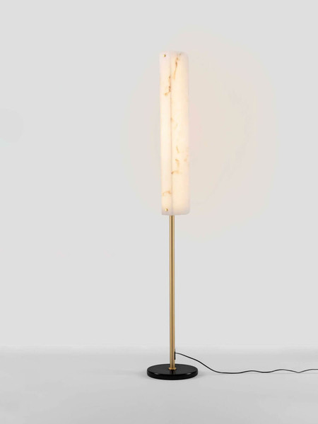 Nova Luce LED Stehleuchte Aider 23W warmweiss 3000K Messinggold Stahl Aluminium 160cm 9019747