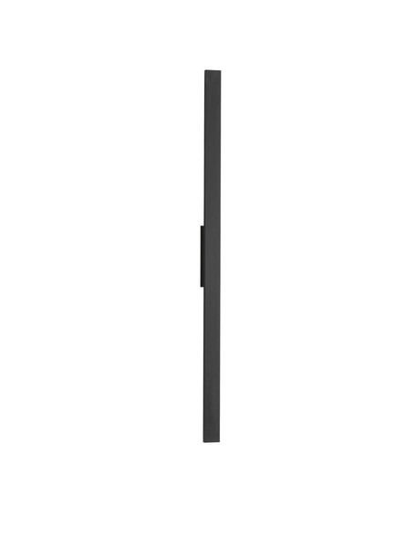 Nova Luce LED Außen-Wandleuchte Doul 20W warmweiss 3000K IP65 salzwasserfest Schwarz Aluminium 120x6cm 9030103
