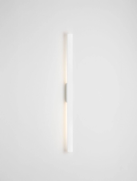Nova Luce LED Außen-Wandleuchte Doul 20W warmweiss 3000K IP65 salzwasserfest Weiß Aluminium 120x6cm 9030104