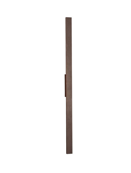 Nova Luce LED Außen-Wandleuchte Doul 20W warmweiss 3000K IP65 salzwasserfest Cortenstahl Aluminium 120x6cm 9030105