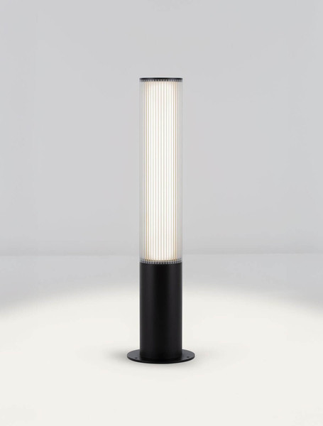 Nova Luce LED Sockelleuchte Iman 18W warmweiss 3000K IP65 salzwasserfest Schwarz Aluminium 65cm 9030106