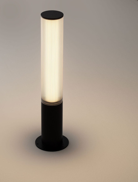Nova Luce LED Sockelleuchte Iman 18W warmweiss 3000K IP65 salzwasserfest Schwarz Aluminium 65cm 9030106