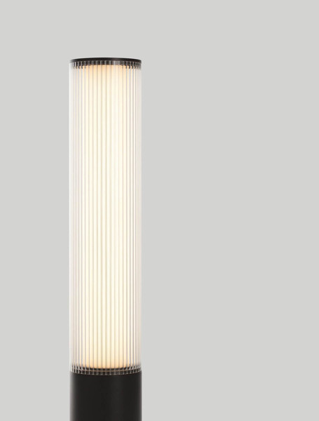 Nova Luce LED Sockelleuchte Iman 18W warmweiss 3000K IP65 salzwasserfest Schwarz Aluminium 65cm 9030106