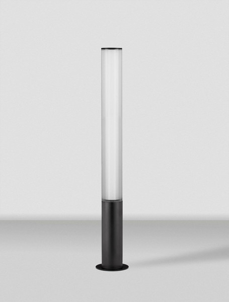 Nova Luce LED Wegeleuchte Iman 25W warmweiss 3000K IP65 salzwasserfest Schwarz Aluminium 105cm 9030107