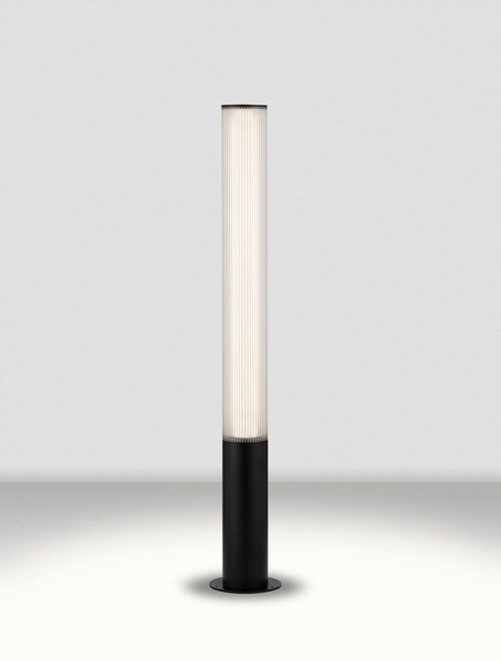 Nova Luce LED Wegeleuchte Iman 25W warmweiss 3000K IP65 salzwasserfest Schwarz Aluminium 105cm 9030107