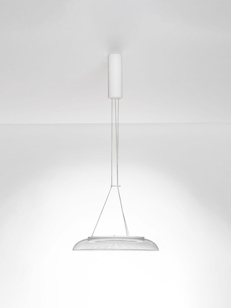 Nova Luce LED Pendelleuchte Mantle 22W warmweiss 3000K Weiß Aluminium Ø40cm 9030109