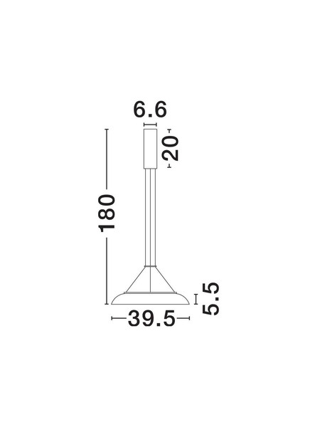 Nova Luce LED Pendelleuchte Mantle 22W warmweiss 3000K Weiß Aluminium Ø40cm 9030109