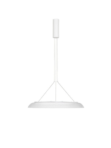 Nova Luce LED Pendelleuchte Mantle 38W warmweiss 3000K Weiß Aluminium Ø60cm 9030110