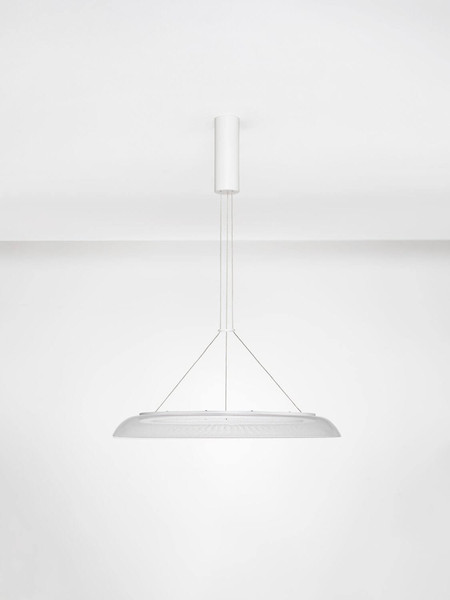 Nova Luce LED Pendelleuchte Mantle 38W warmweiss 3000K Weiß Aluminium Ø60cm 9030110