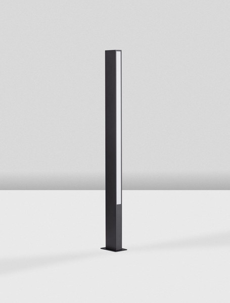Nova Luce LED Wegeleuchte Stor 17W warmweiss 3000K IP65 salzwasserfest Schwarz Aluminium 100cm 9030112